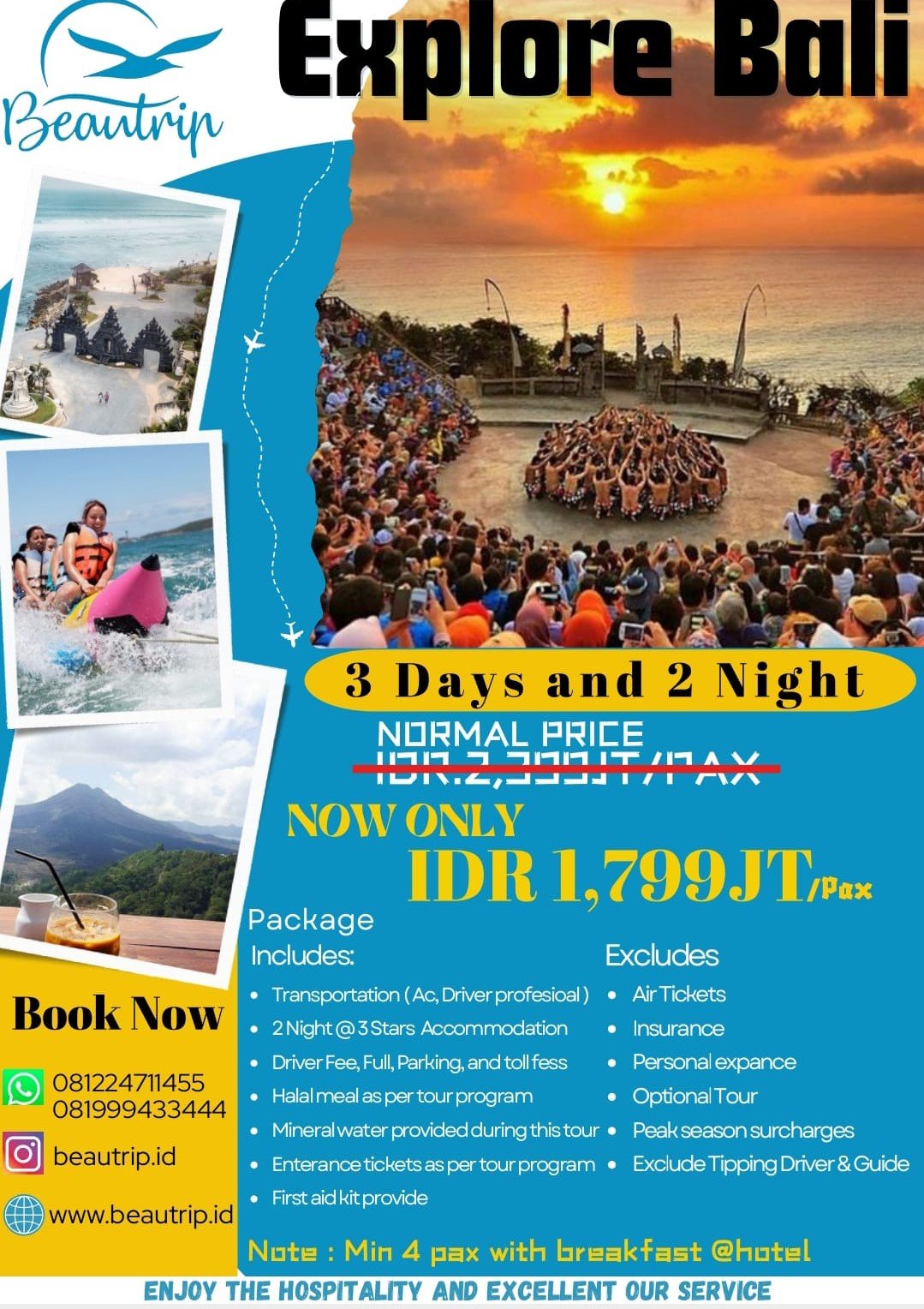 Paket 3D2N – Explore Bali